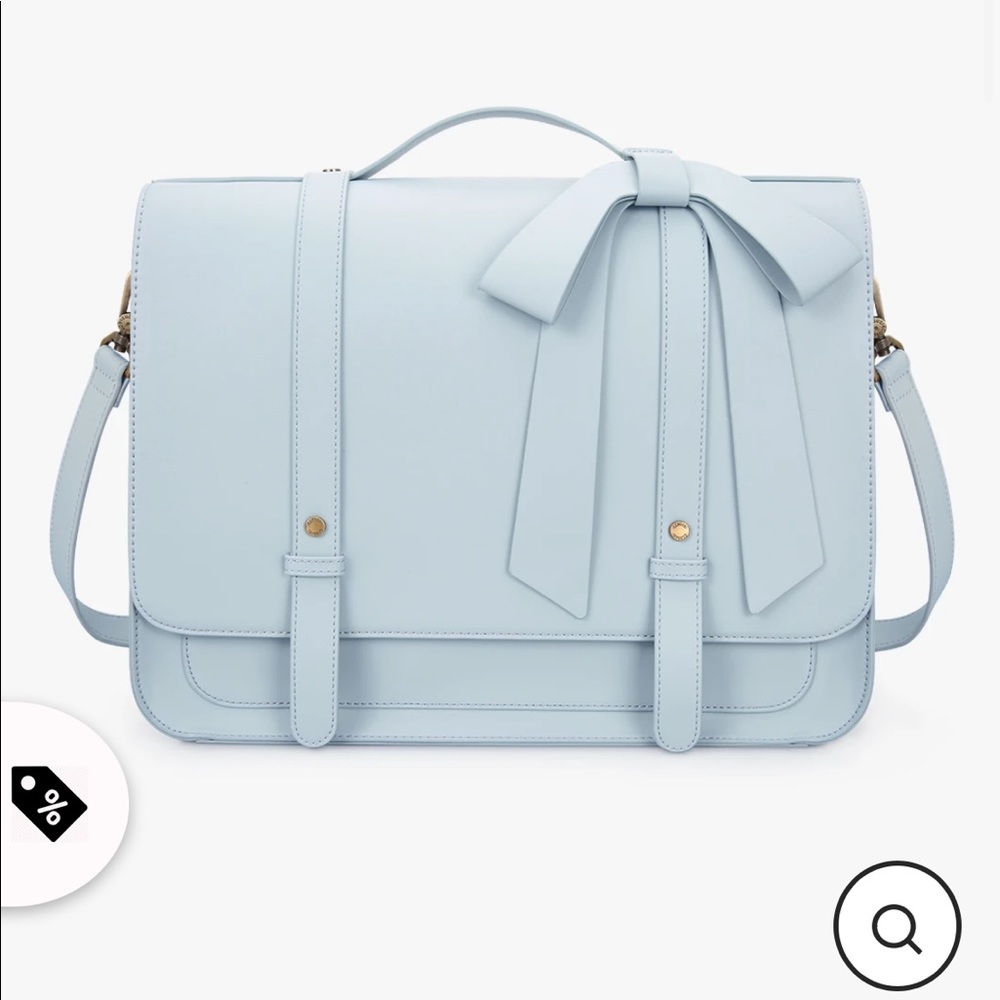 Ecosusi Vintage Garden Romance Pastel Blue Bag